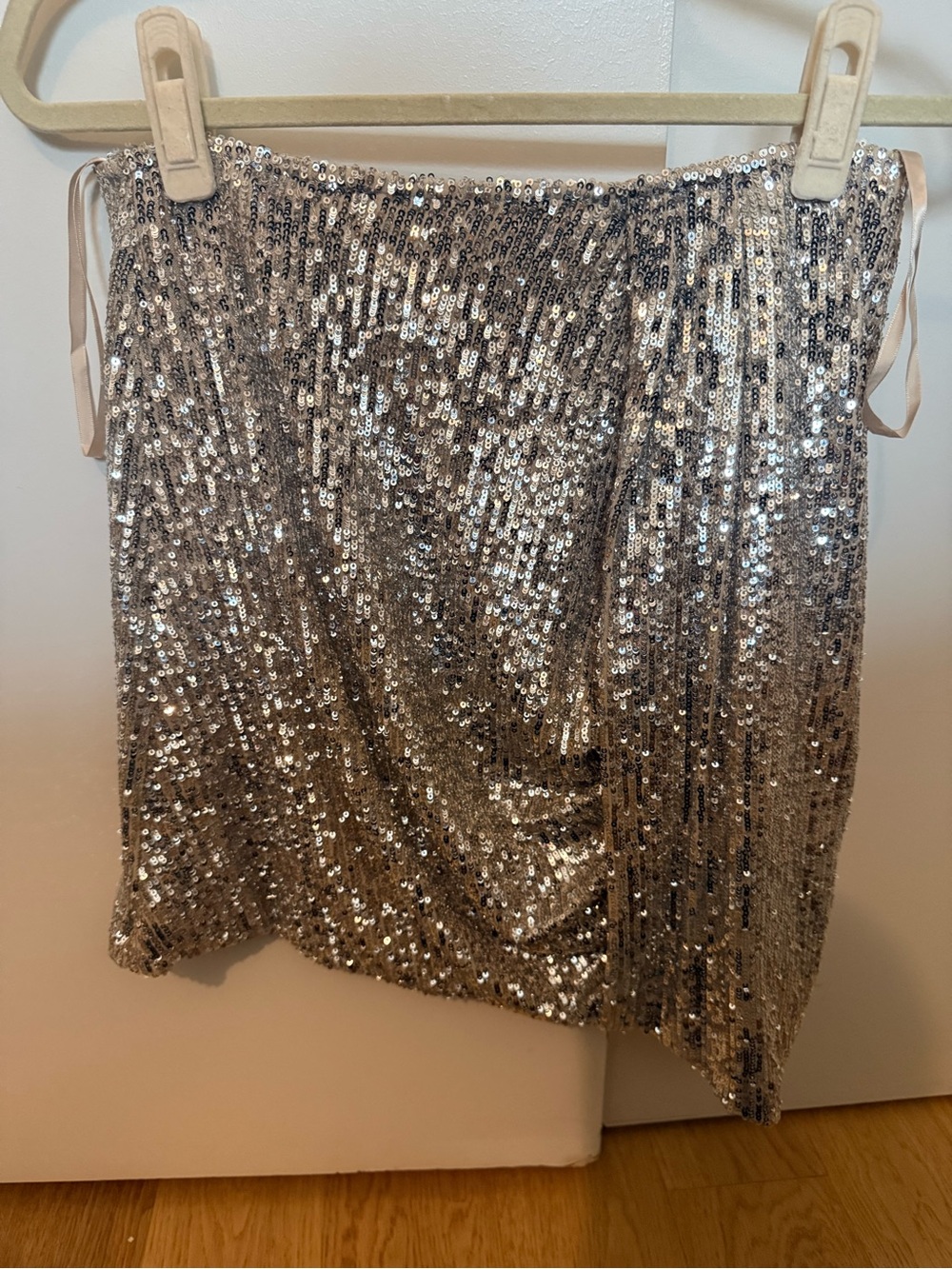 Gianni Bini - 4 - Sequin Mini Skirt - Champagne Party Skirt